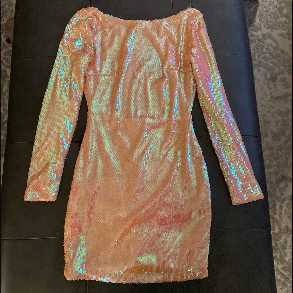 Sequin backless party dress
